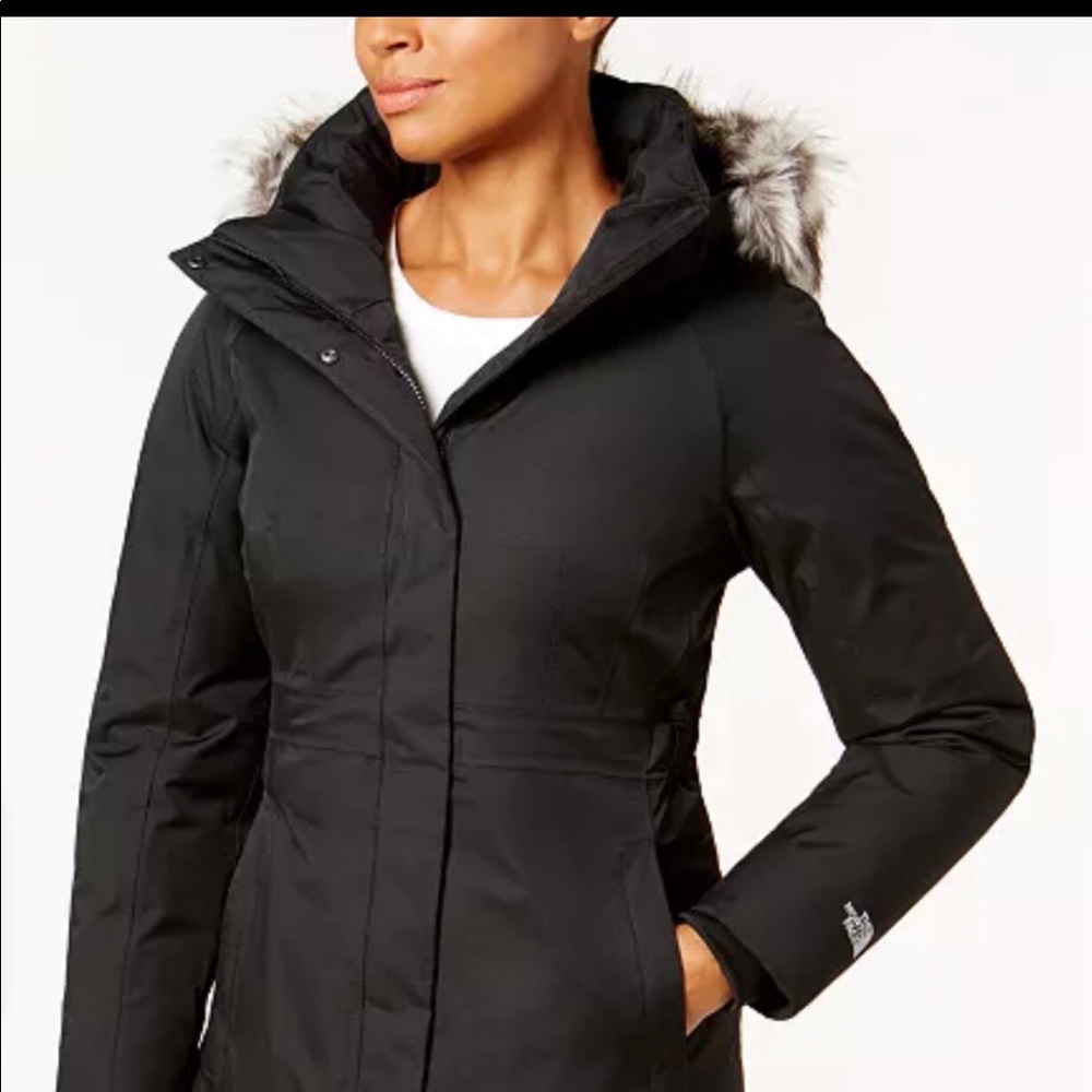 XXL North Face Arctic Parka Black Fur Hood